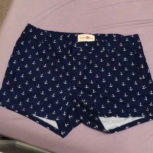 Anchor blue shorts